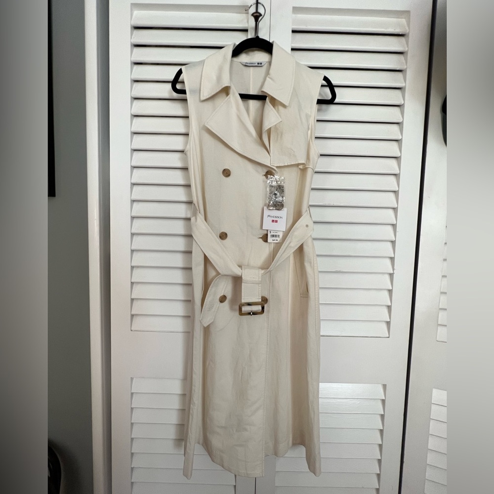 UNIQLO x JW ANDERSON - Linen Blend Belted Sleeveless Trench Dress - Size S - NWT